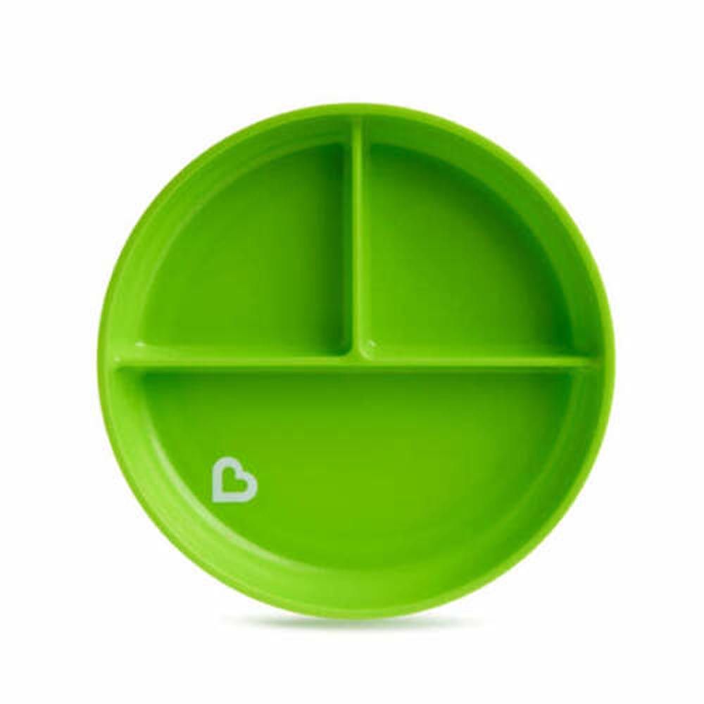 Munchkin - Stay Put Divided Plates - Pack of 2 - Blue & Green 