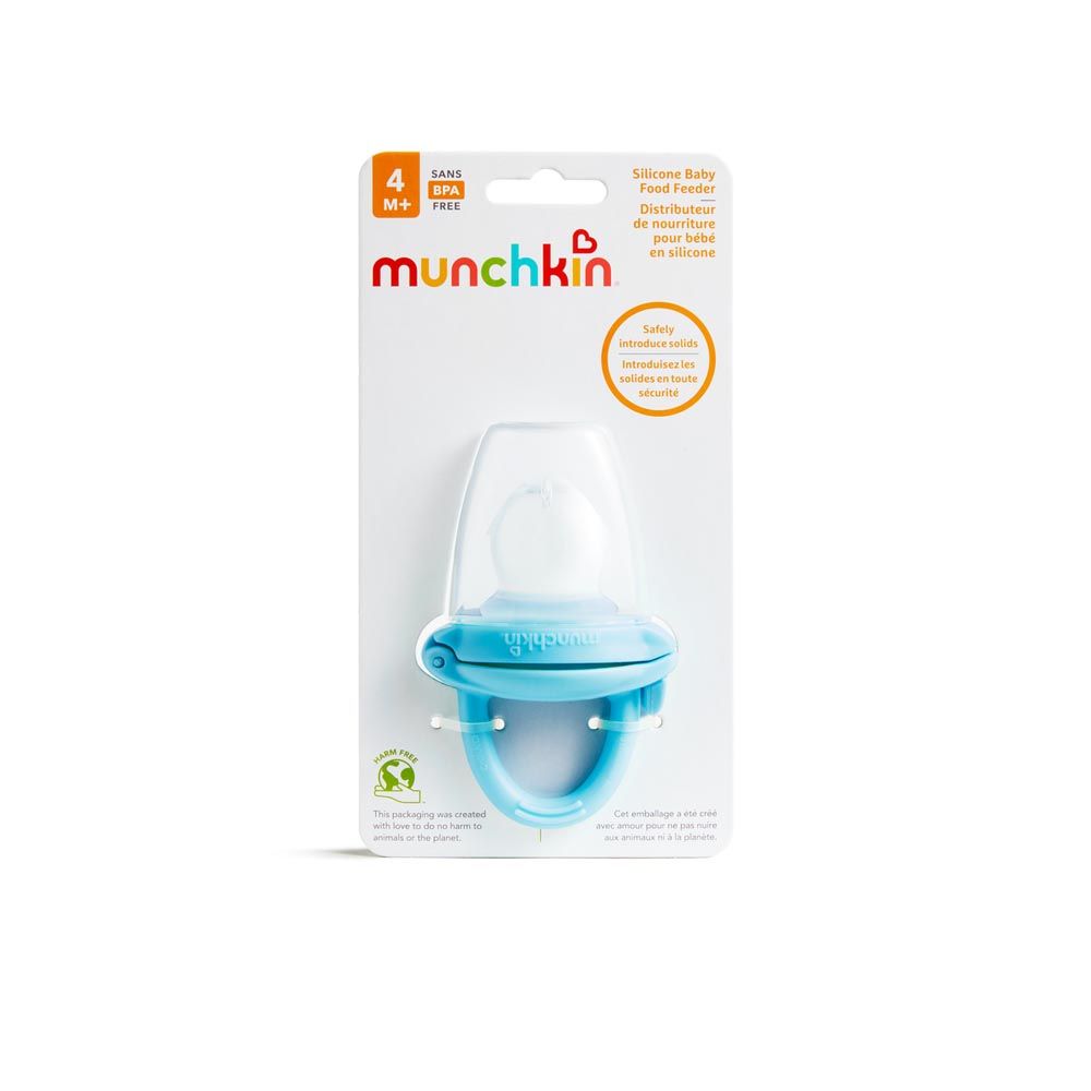 Munchkin - Silicone Baby Food Feeder 4m+ - Blue