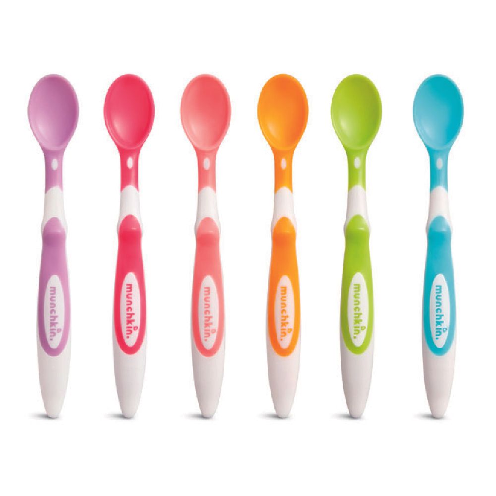 Munchkin - Soft-Tip Infant Spoons - Pack of 6 - 3m+