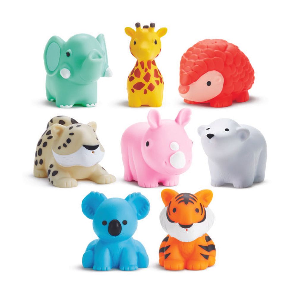 Munchkin - WildLove Bath Squirts Bath Toys - Pack of 8 - 9m+