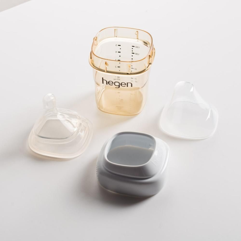 Hegen - PCTO Collar and Transparent Cover For Feeding Bottle  - White