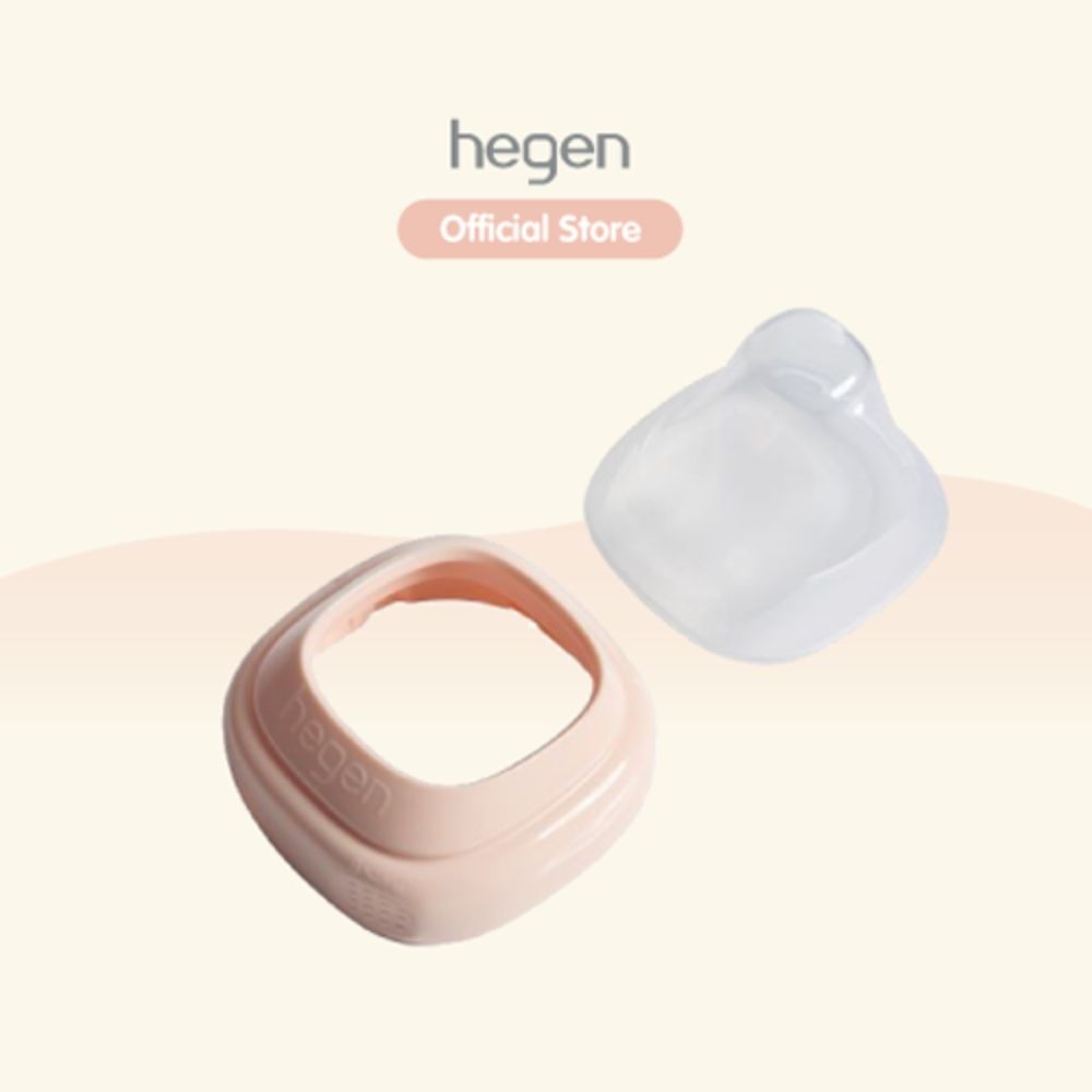 Hegen - PCTO Collar And Transparent Cover For Feeding Bottle - Pink