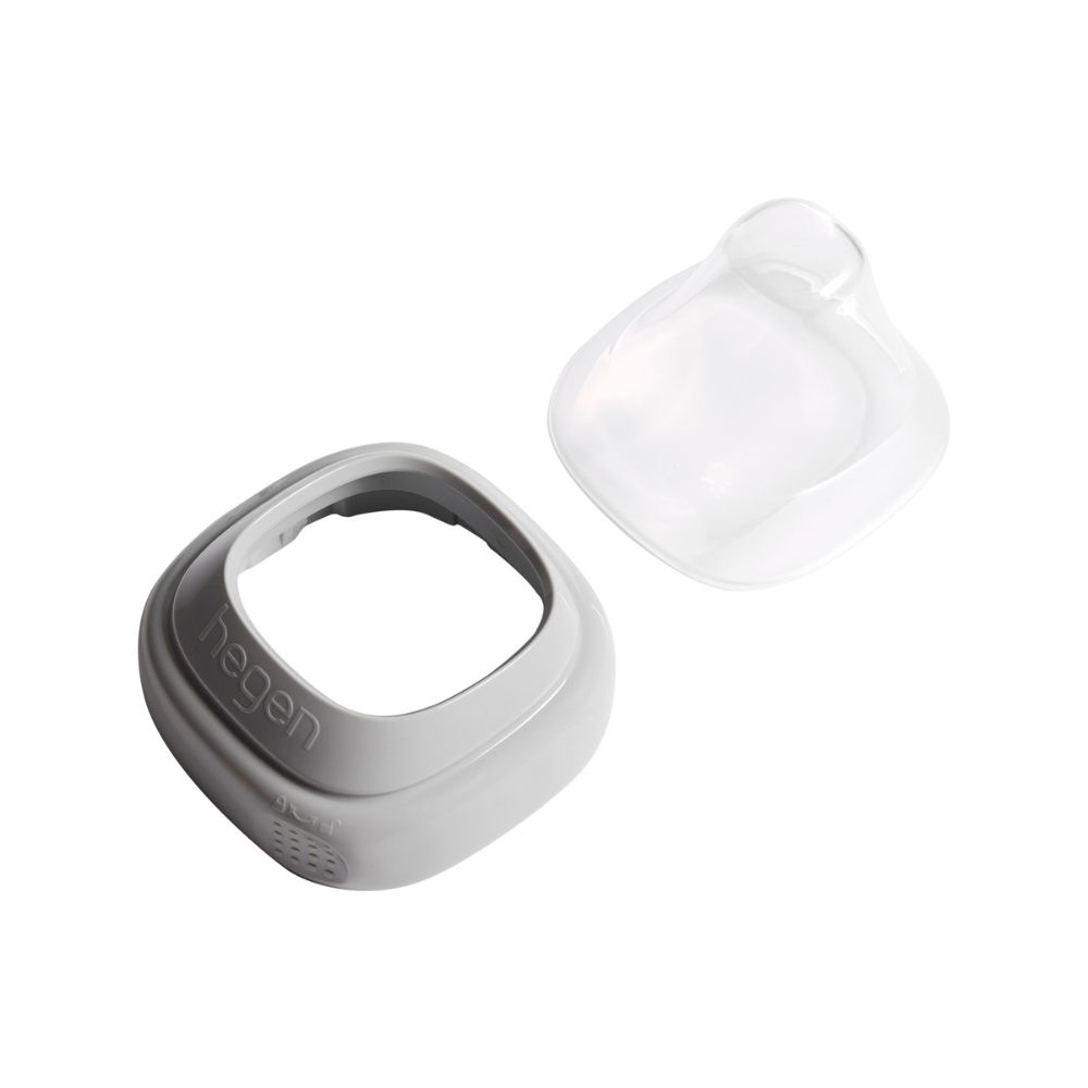 Hegen - PCTO Collar And Transparent Cover For Feeding Bottle - Grey