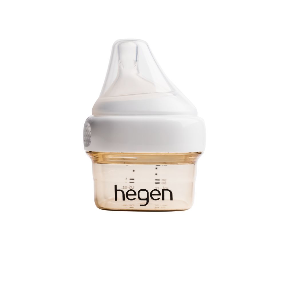 Hegen - PCTO Feeding Bottle 60ml PPSU W/ Extra Slow Flow Teat 0M+ - White