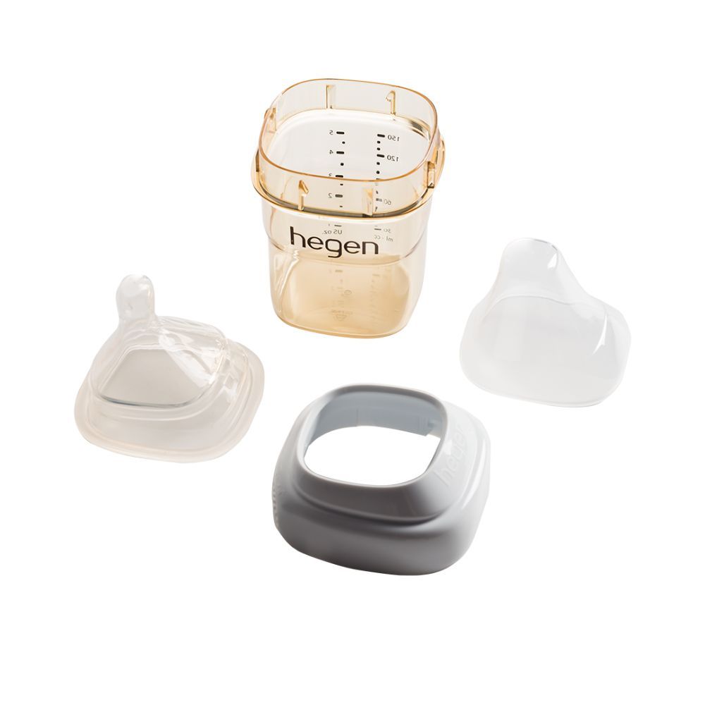 Hegen - PCTO Feeding Bottle 60ml PPSU W/ Extra Slow Flow Teat 0M+ - White