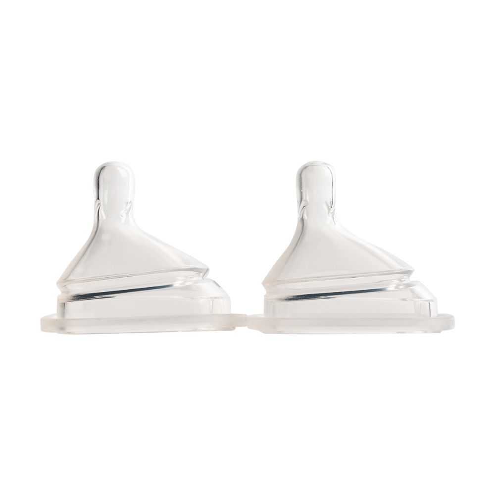 Hegen - Teat Slow Flow 1-3M - Pack of 2 - White