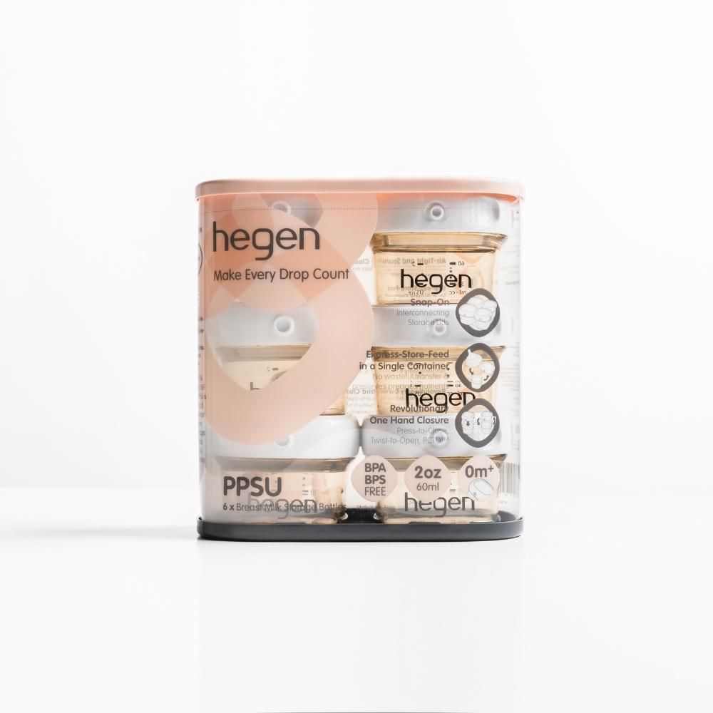 Hegen - PCTO Breast Milk Storage PPSU, 60ml - Pack of 6