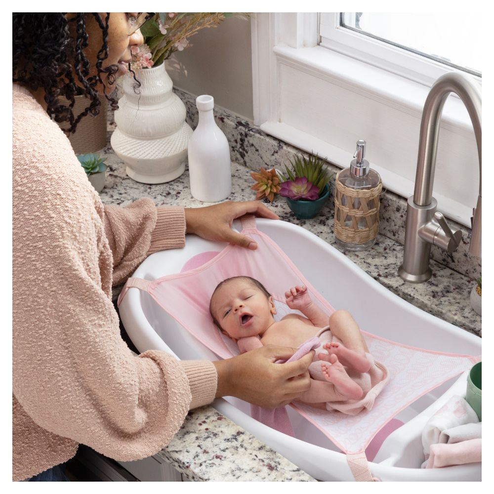 Summer Infant - Ingenuity Comfy Clean Deluxe Bath Tub - Pink