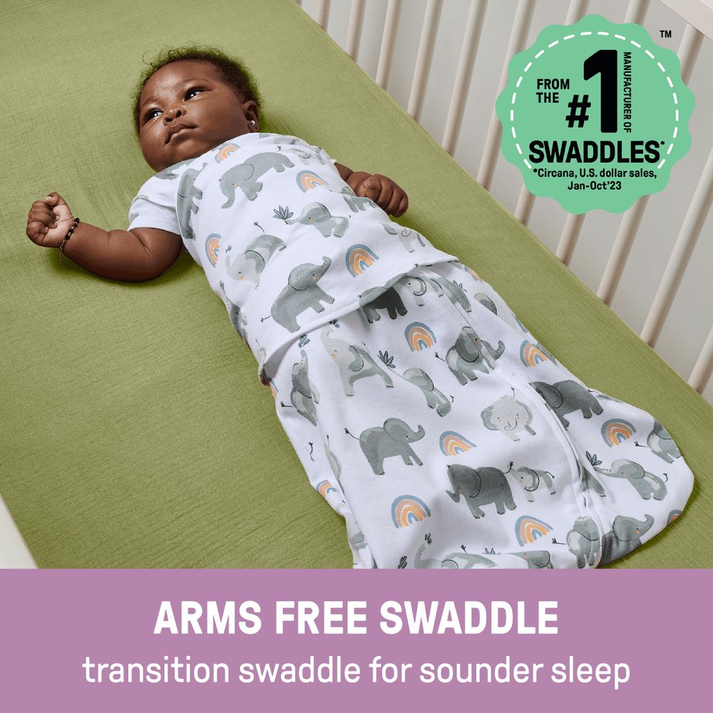 Summer Infant - SwaddleMe Arms Free Convertible Swaddle - Luna