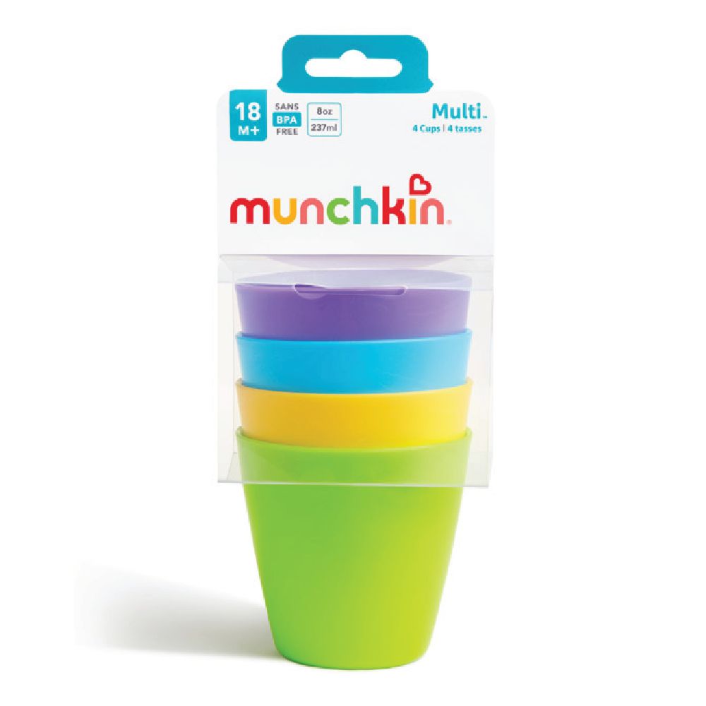 Munchkin - Multi Open Cups 18m+ - Pack of 4