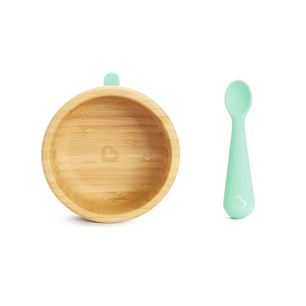 Munchkin - Bambou Bowl + Spoon Set 6m+