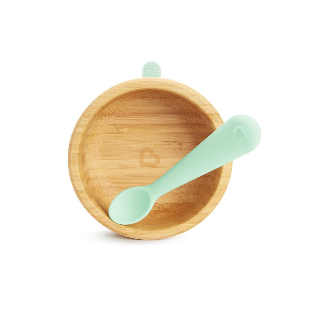 Munchkin - Bambou Bowl + Spoon Set 6m+