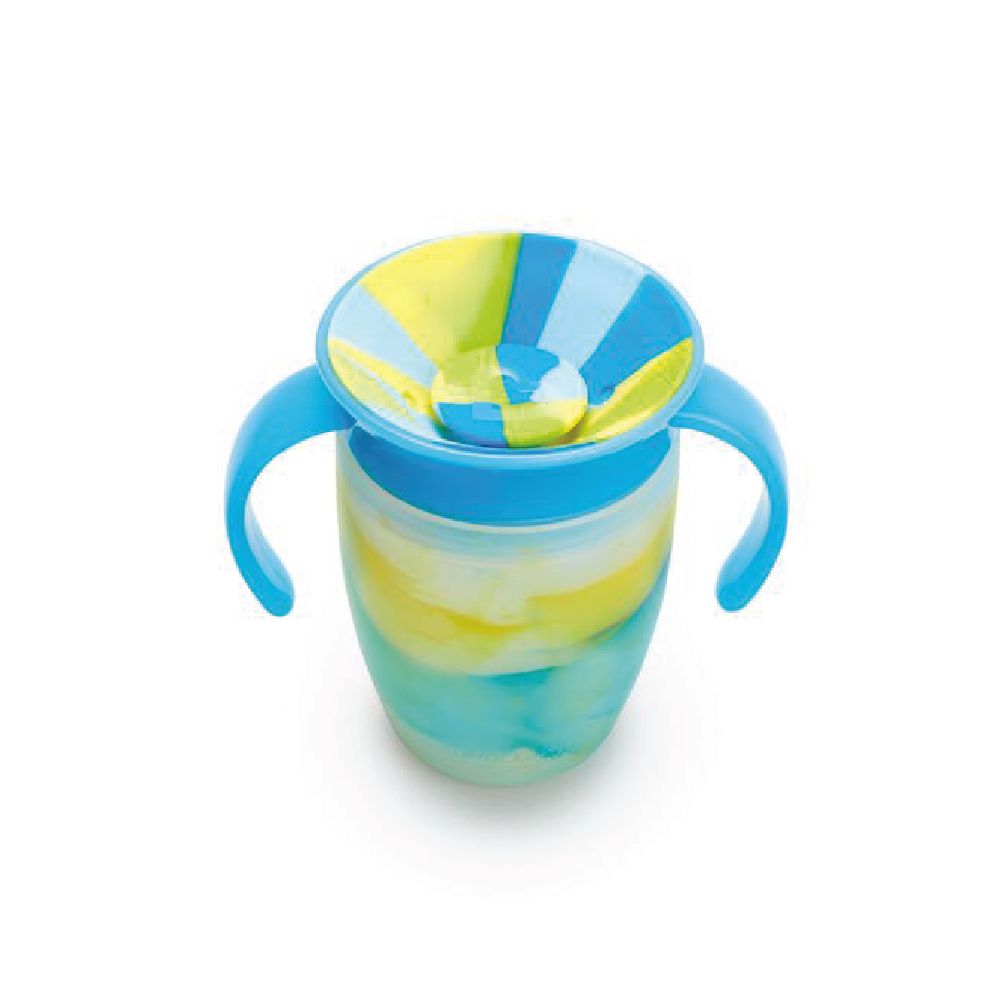 Munchkin - Miracle 360 Degree Tropical Swirl Trainer Cup 6m+ - 207ml - Groovy Grasshopper