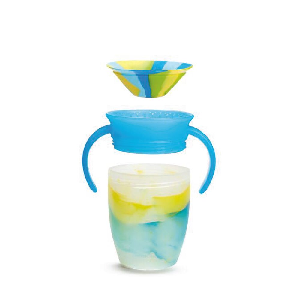 Munchkin - Miracle 360 Degree Tropical Swirl Trainer Cup 6m+ - 207ml - Groovy Grasshopper