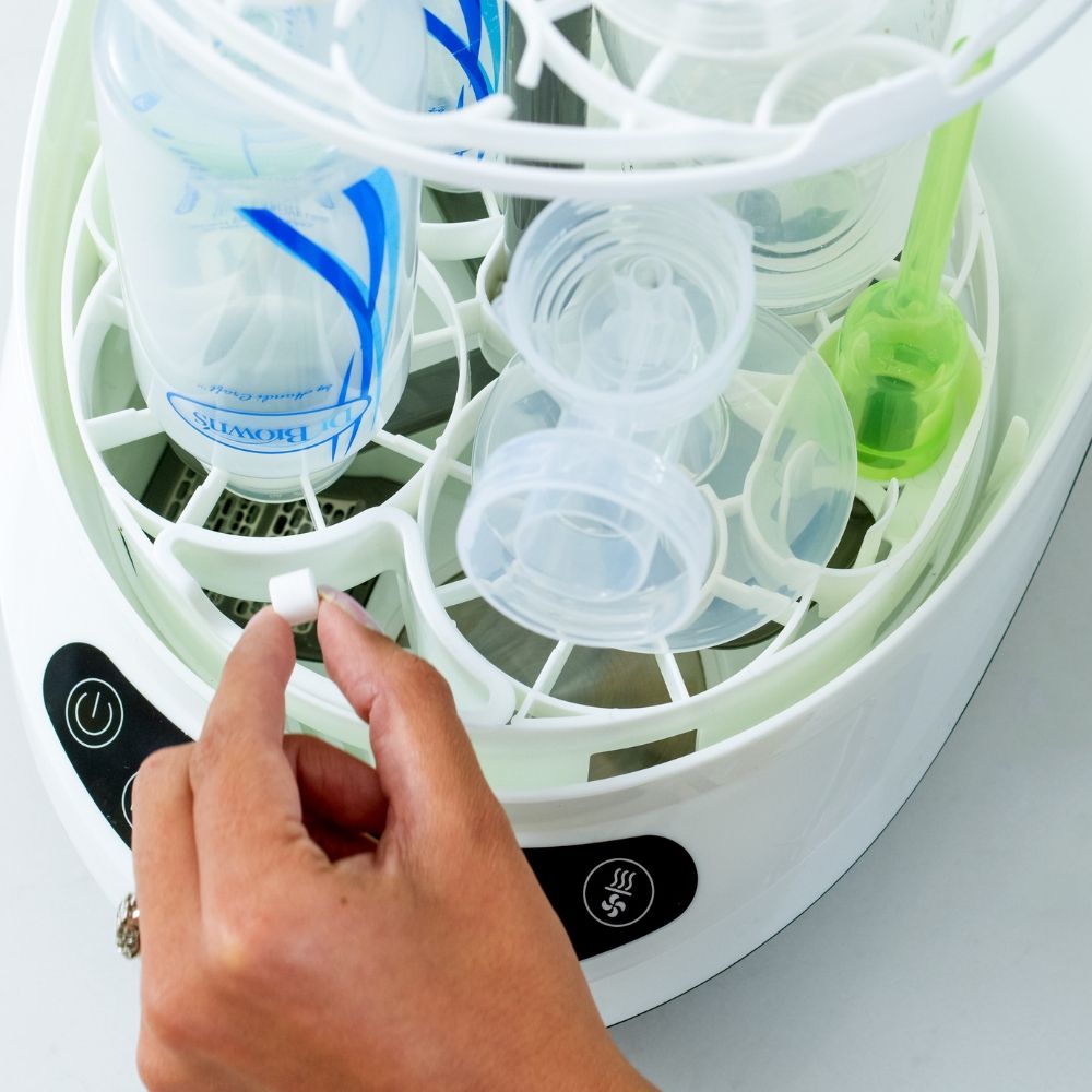 Baby Brezza - Replacement Bottle Washer Pro Bottom Rack - White