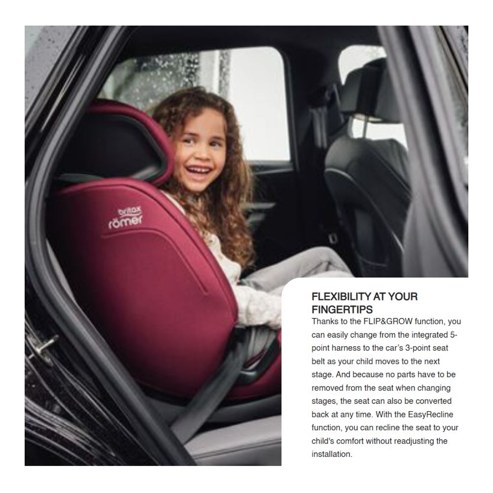 Britax - Evolvafix Highback Booster Car Seat - Dusty Rose