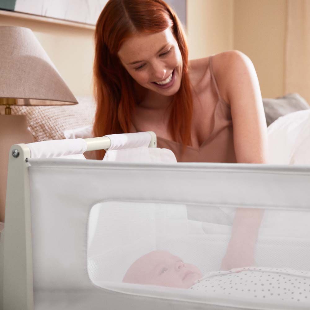 Snuz - Pod4 Bedside Crib - Barley