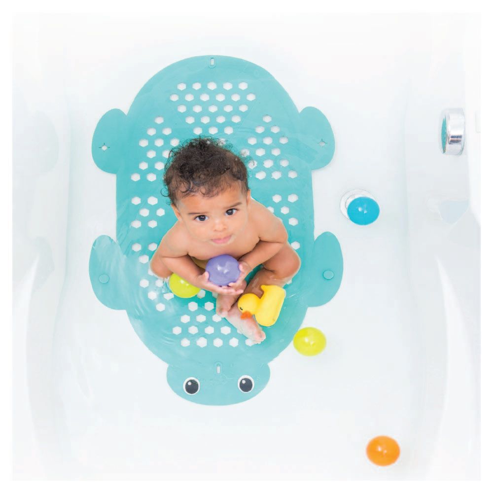 Infantino - 2-in-1 Bath Mat And Storage Basket - Turtle