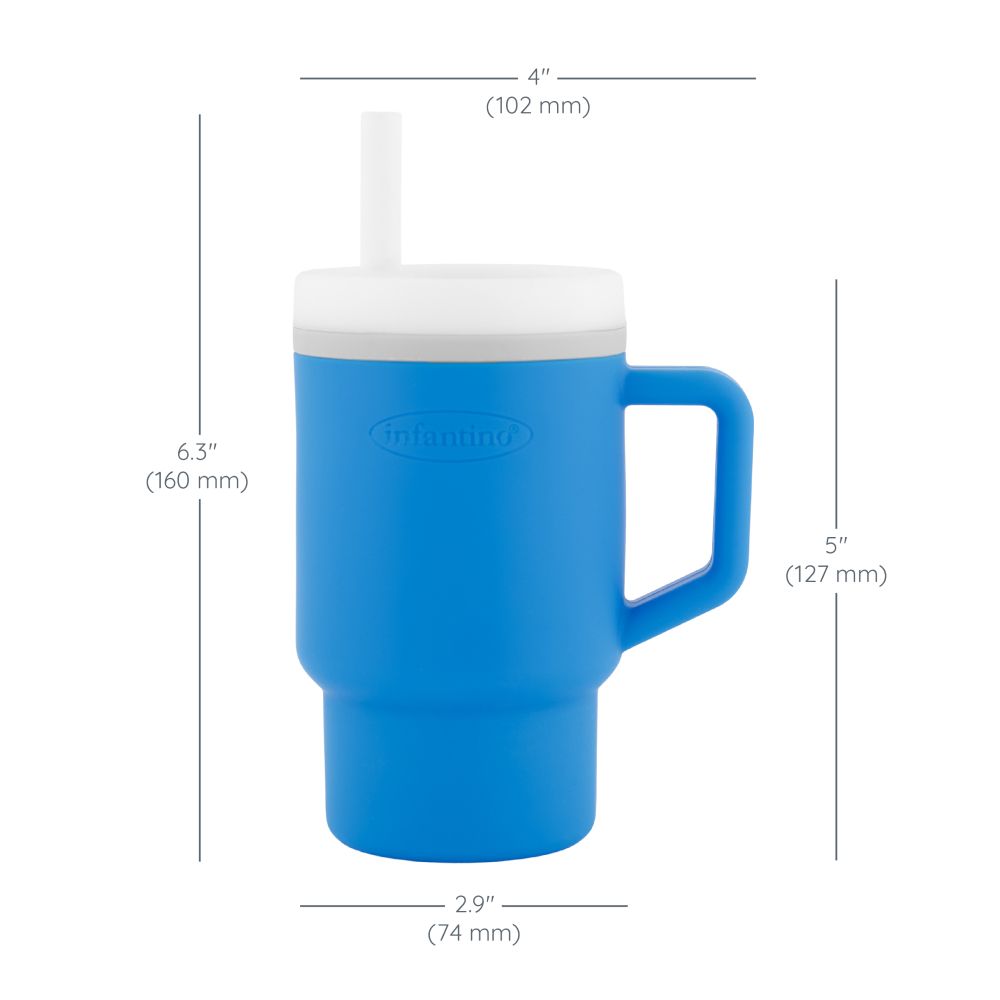 Infantino - My 1st Tumbler W/ Leak-Resistant & Straw - Blue