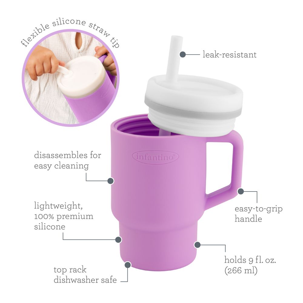 Infantino - My 1st Tumbler W/ Leak-Resistant Straw - Lilac