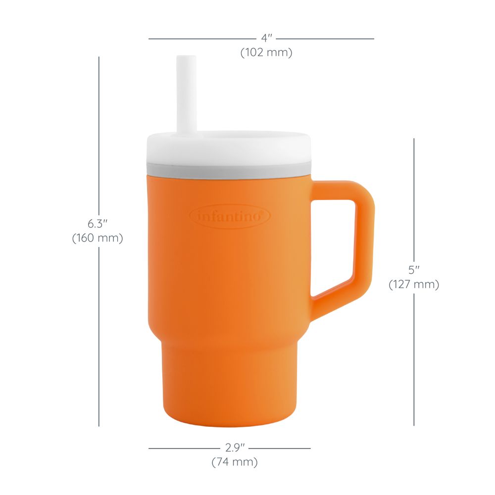 Infantino - My 1st Tumbler W/ Leak-Resistant Straw - Orange