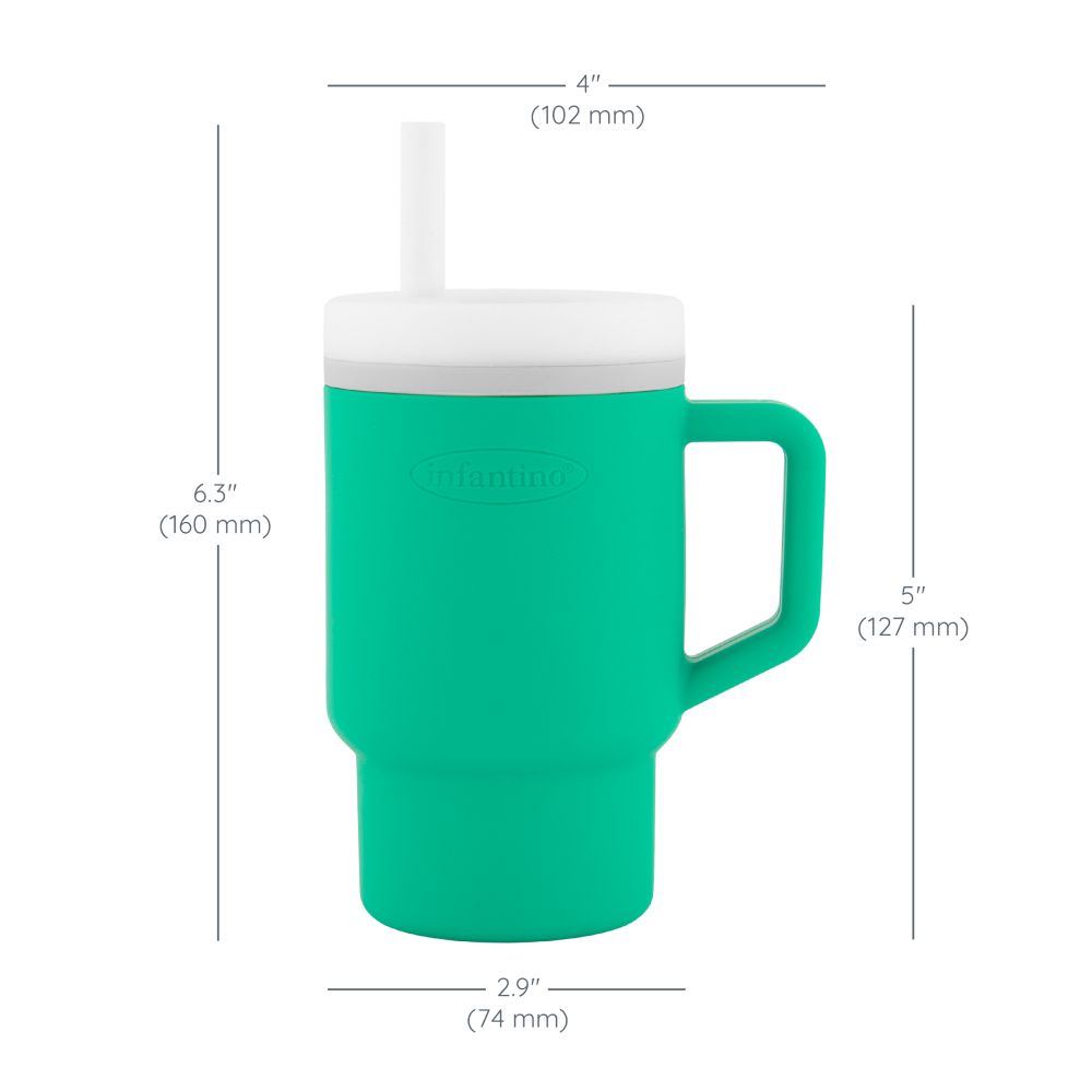 Infantino - My 1st Tumbler W/ Leak-Resistant Straw - Alpine Green