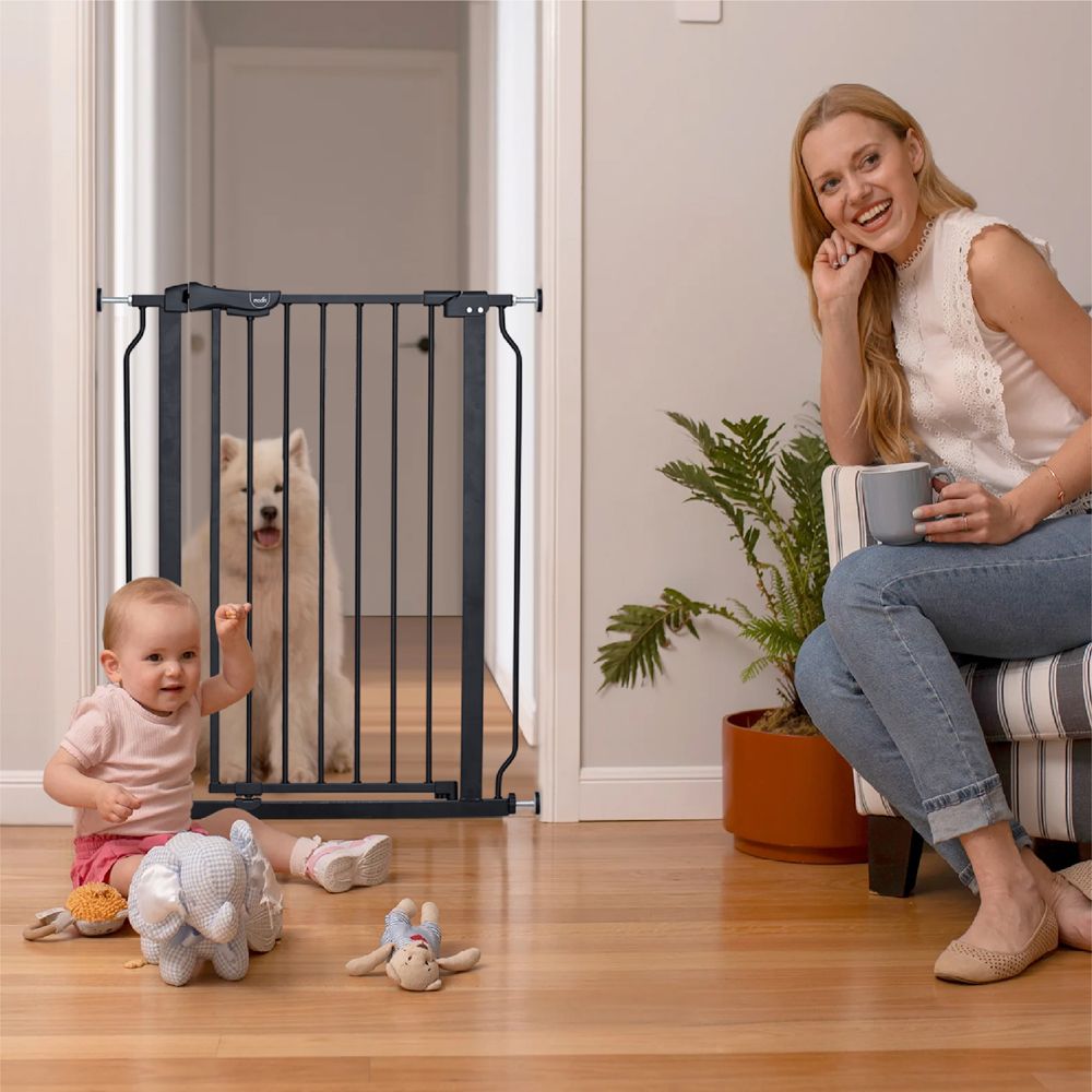 Moon - Secura Baby Safety Gate - Black - 76-80 cm