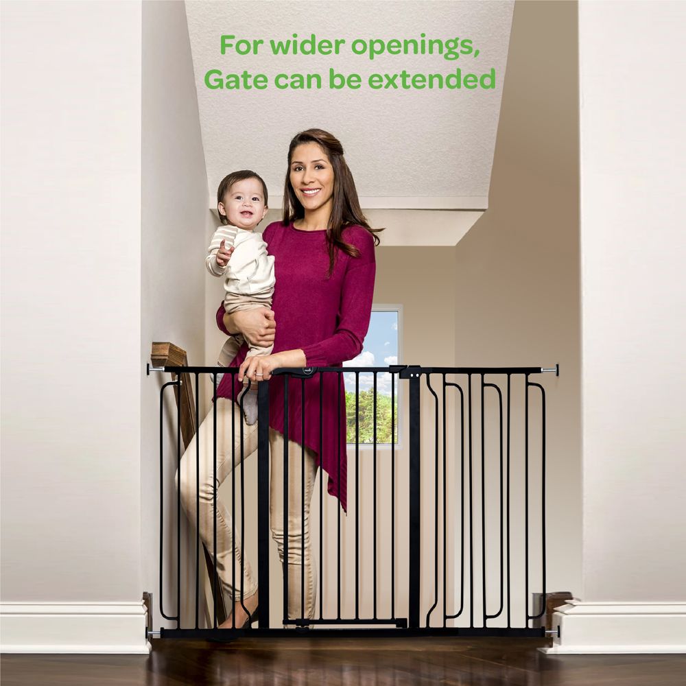 Moon - Secura Baby Safety Gate - Black - 76-80 cm