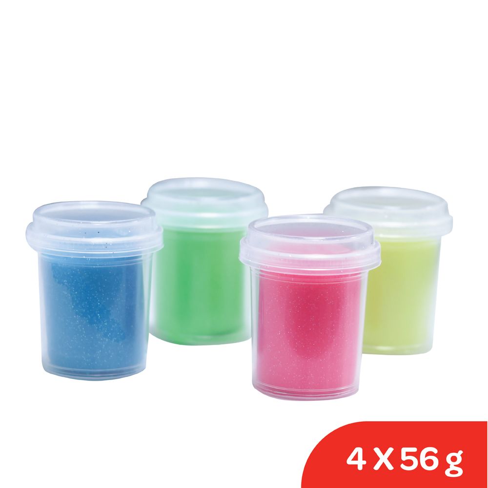 Moon - Glitter Dough Creations Set 56g - 4pcs