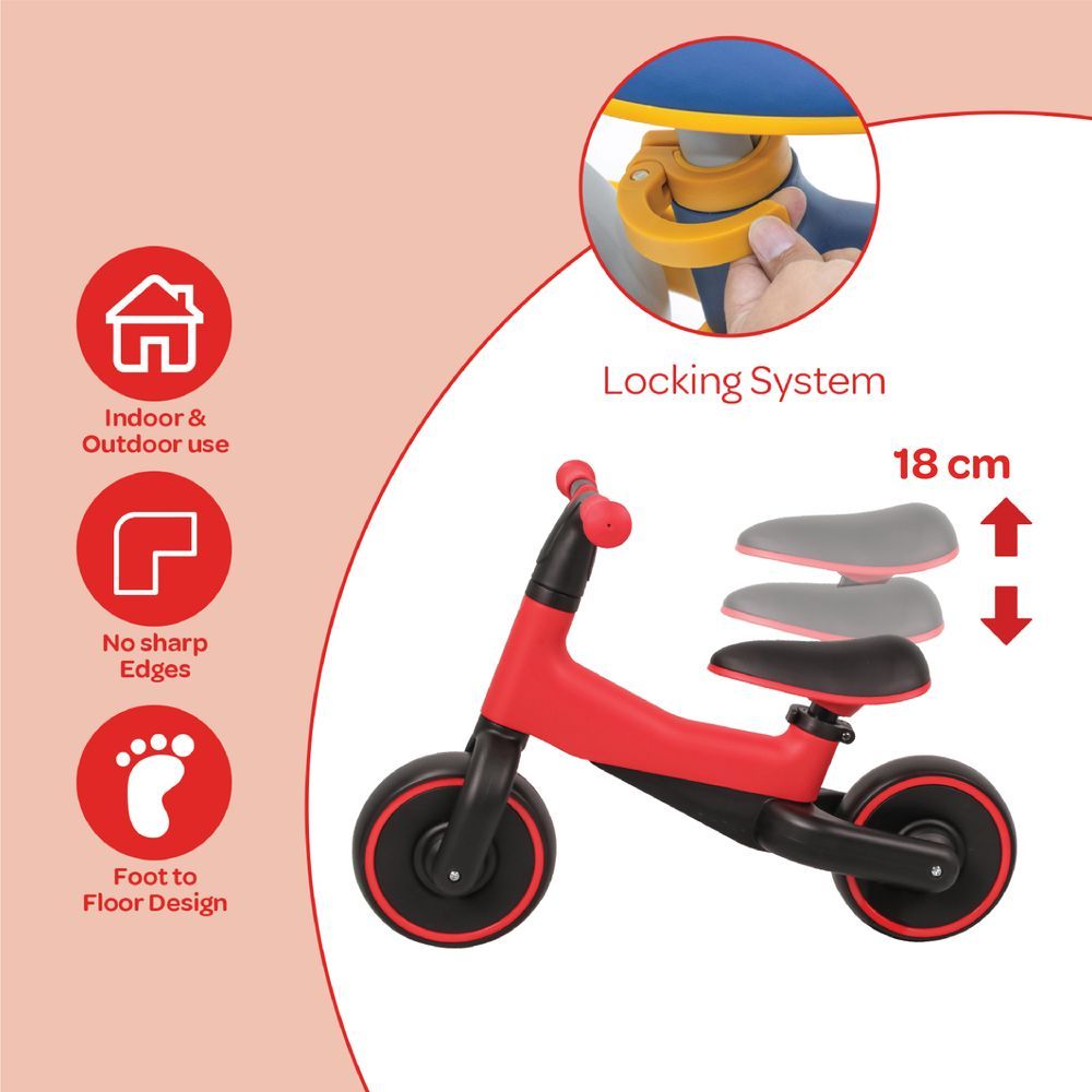 Moon - Little Marvel Baby Balance Bikes - Red