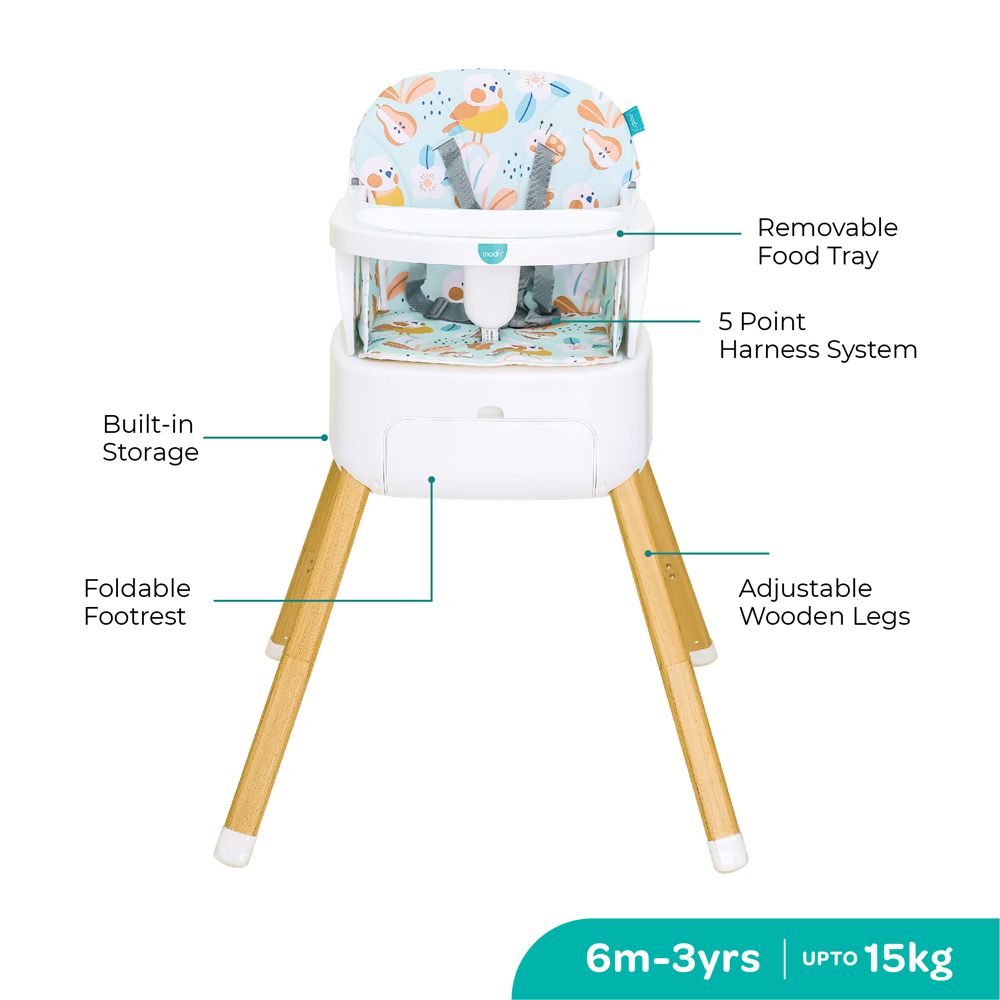 Moon - Hiterite 4-In-1 Convertible - Baby Highchair - Green