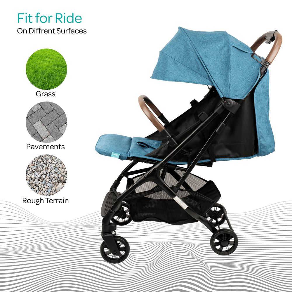 MOON - Ritzi-Lite Baby Cabin Stroller - Blue