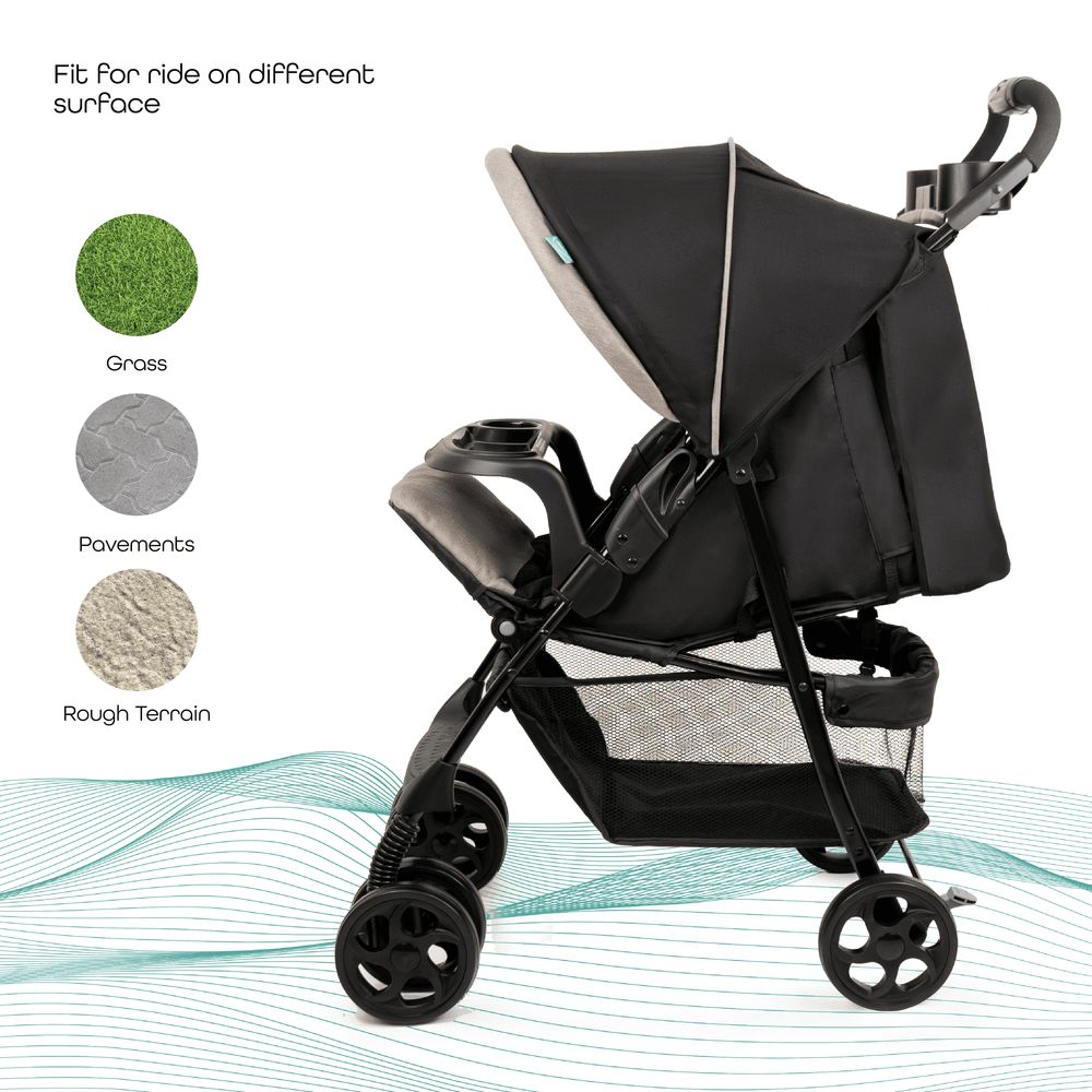 MOON - Metro Urban Baby Stroller - Black