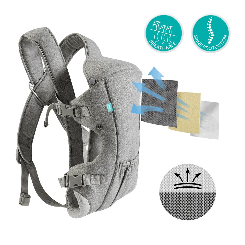 Moon - KaryGo 2-in-1 Baby Carrier - Grey