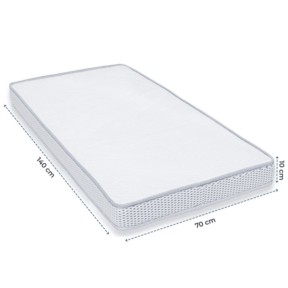 Moon - Foam Baby Crib Mattress - White - 70 x 140 x 10cm