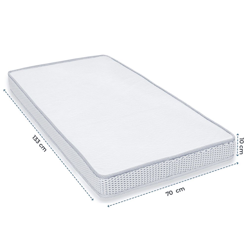 Moon - Foam Baby Crib Mattress - White - 70 x 133 x 10cm