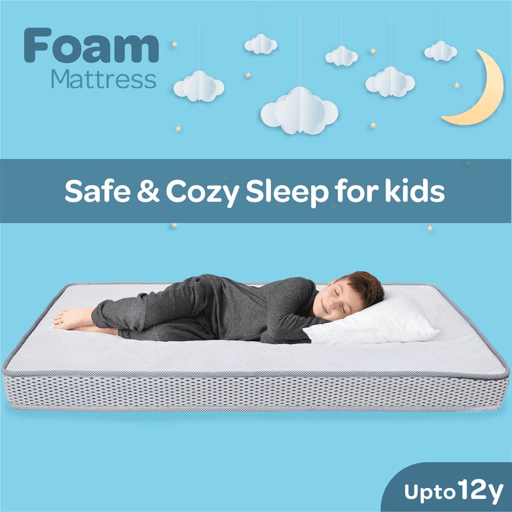 Moon - Foam Baby Crib Mattress - White - 70 x 133 x 10cm