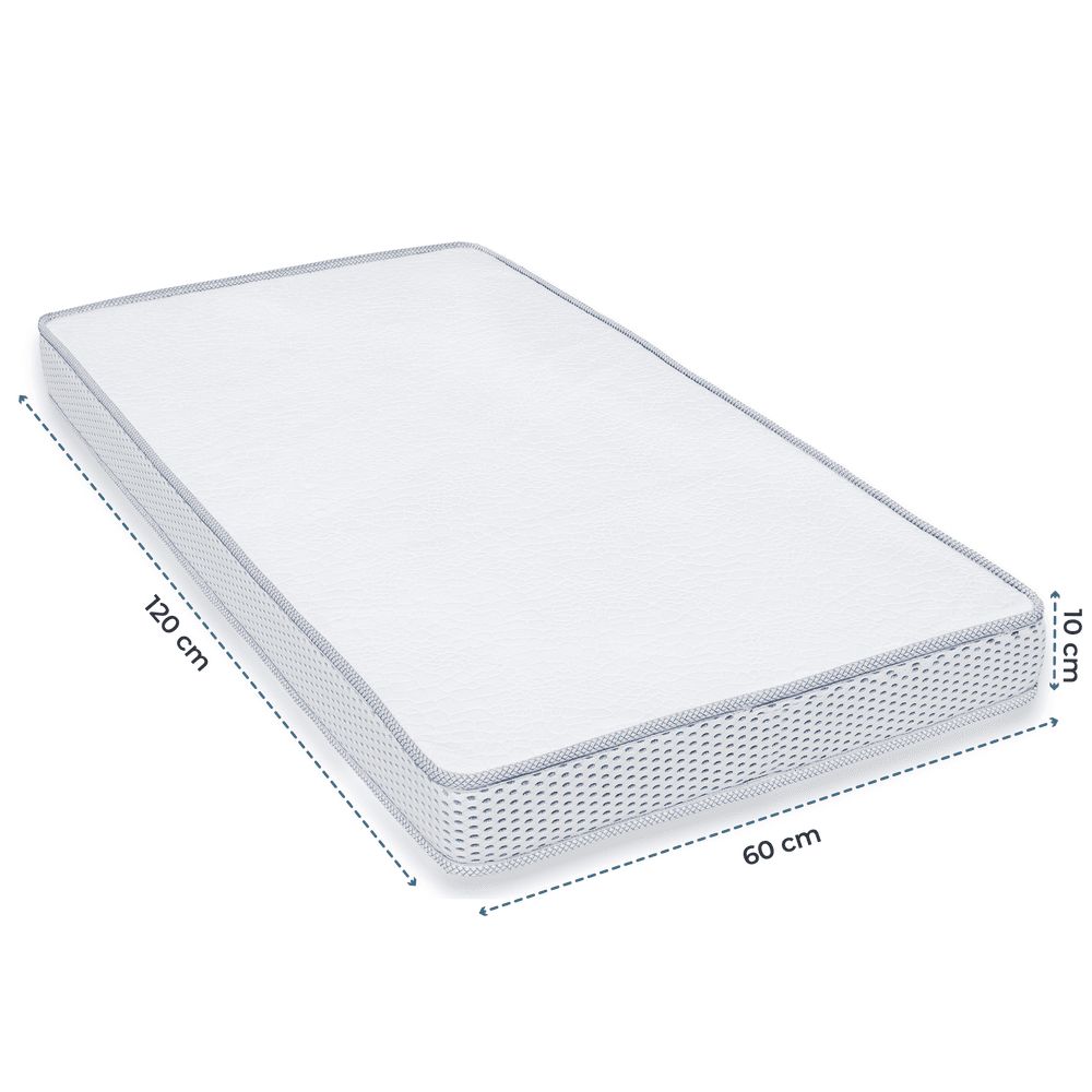 Moon - Foam Baby Crib Mattress - White - 60 x 120 x 10cm