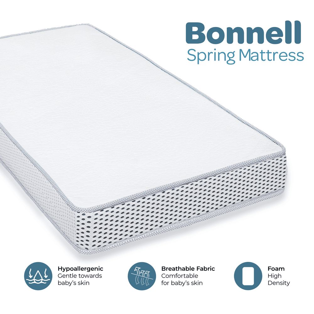 Moon - Bonnell Spring Mattress - White - 140 x 70 x 17cm