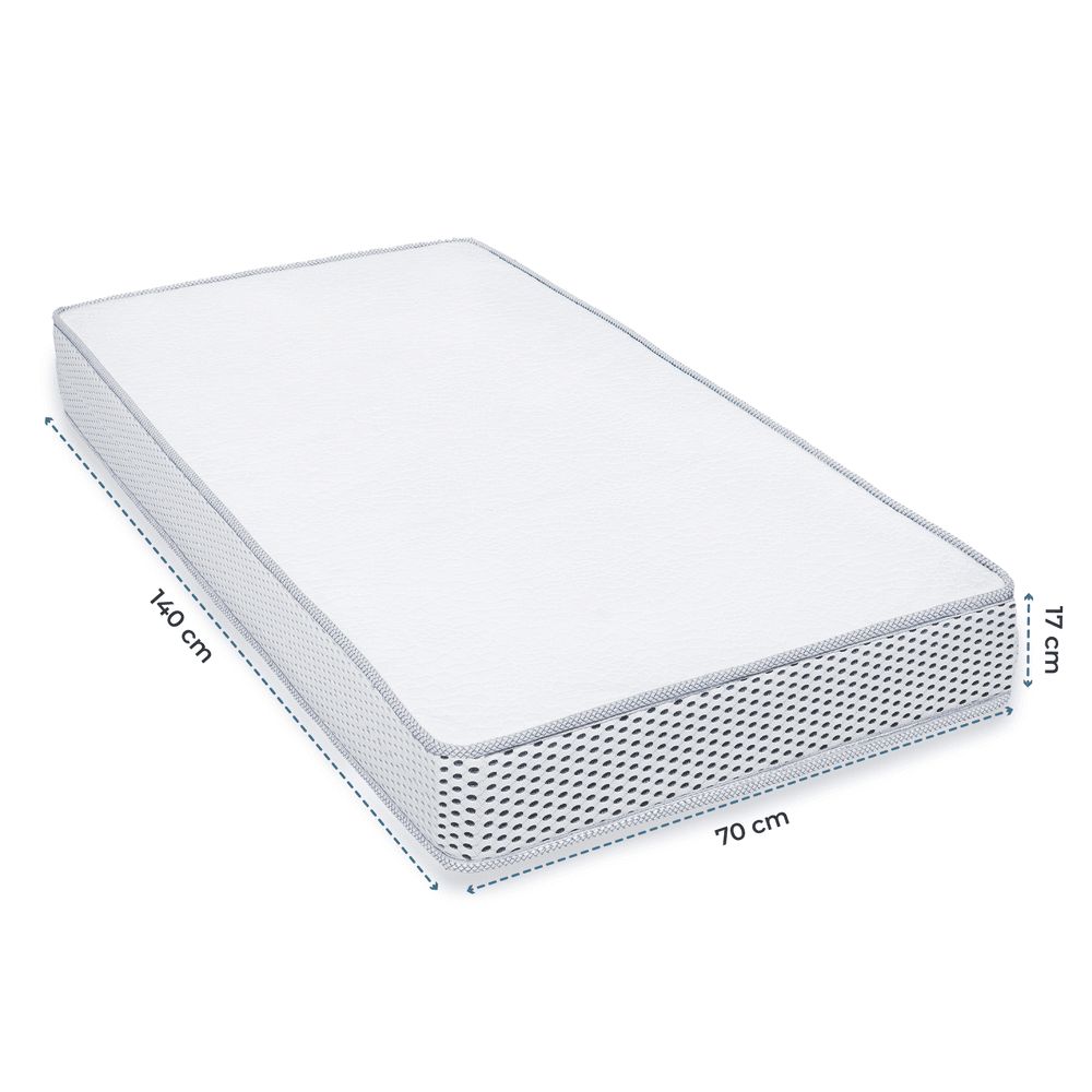 Moon - Bonnell Spring Mattress - White - 140 x 70 x 17cm