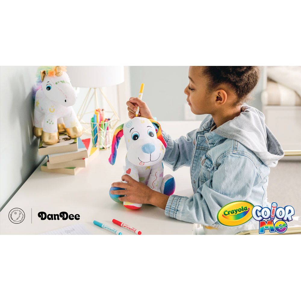 Crayola - Colour Me Plush Toy - Puppy - White