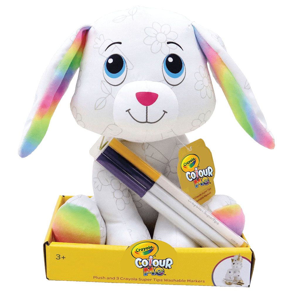 Crayola - Colour Me Plush Toy - Bunny - White