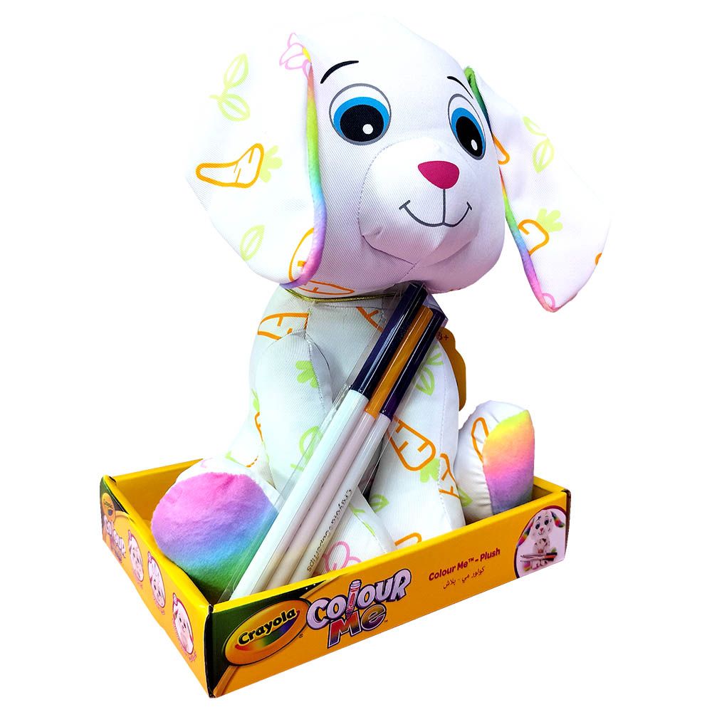 Crayola - Colour Me Plush Toy - Bunny - White