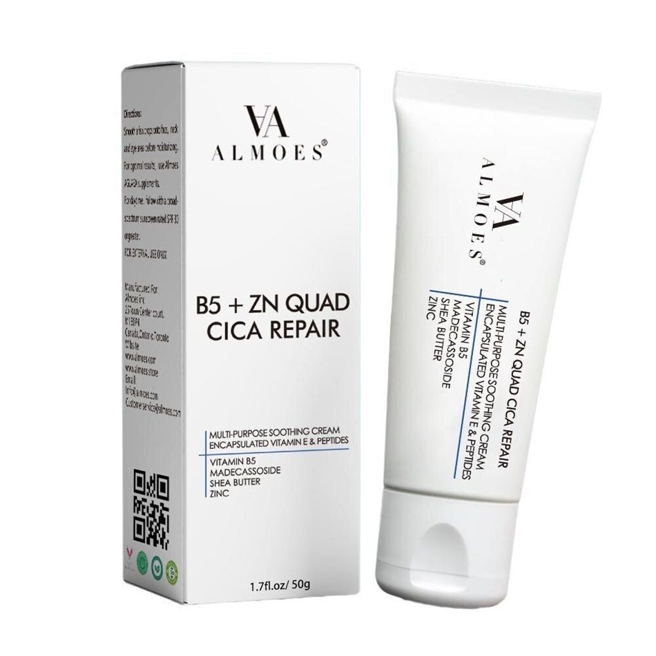 Almoes - B5 And ZN Quad Cica Repair Cream - 50g