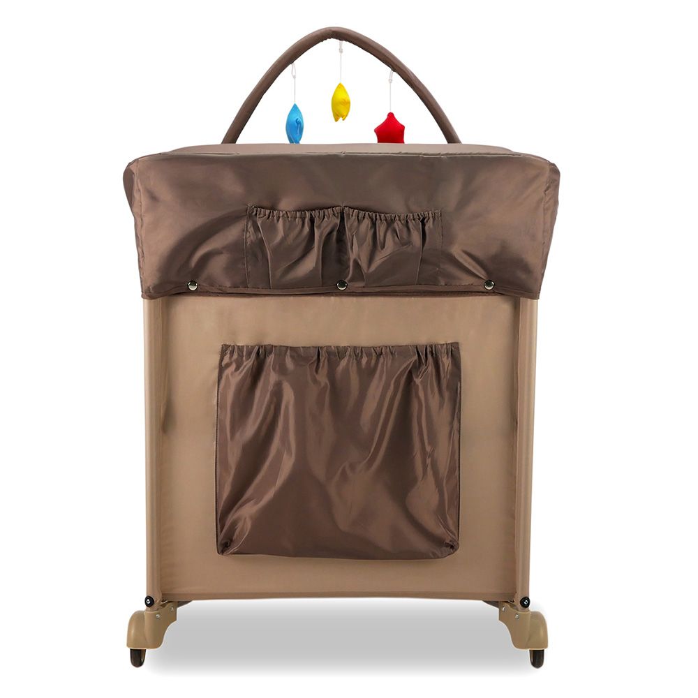 Asalvo - Complete Amsterdam Travel Cot - Brown