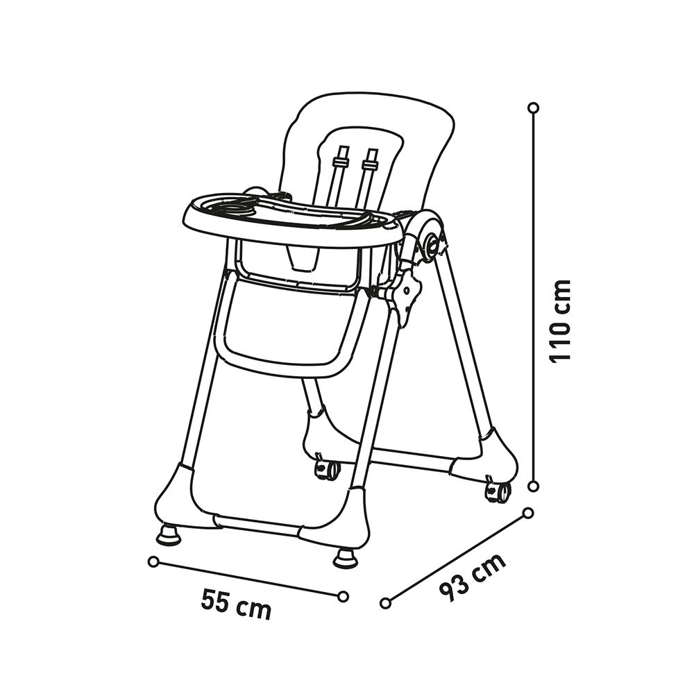 Asalvo - Wheels High Chair - Tree