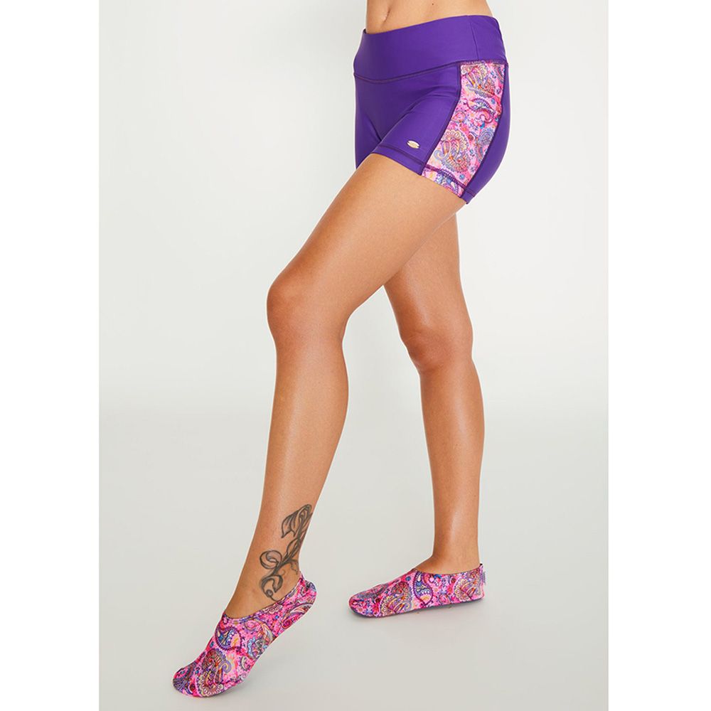 Coega Sunwear - Ladies Surf Shorts - Mauve Paisley