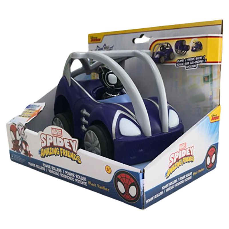 Disney - Spidey N Friends Vehicle Power Rollers - Black Panther