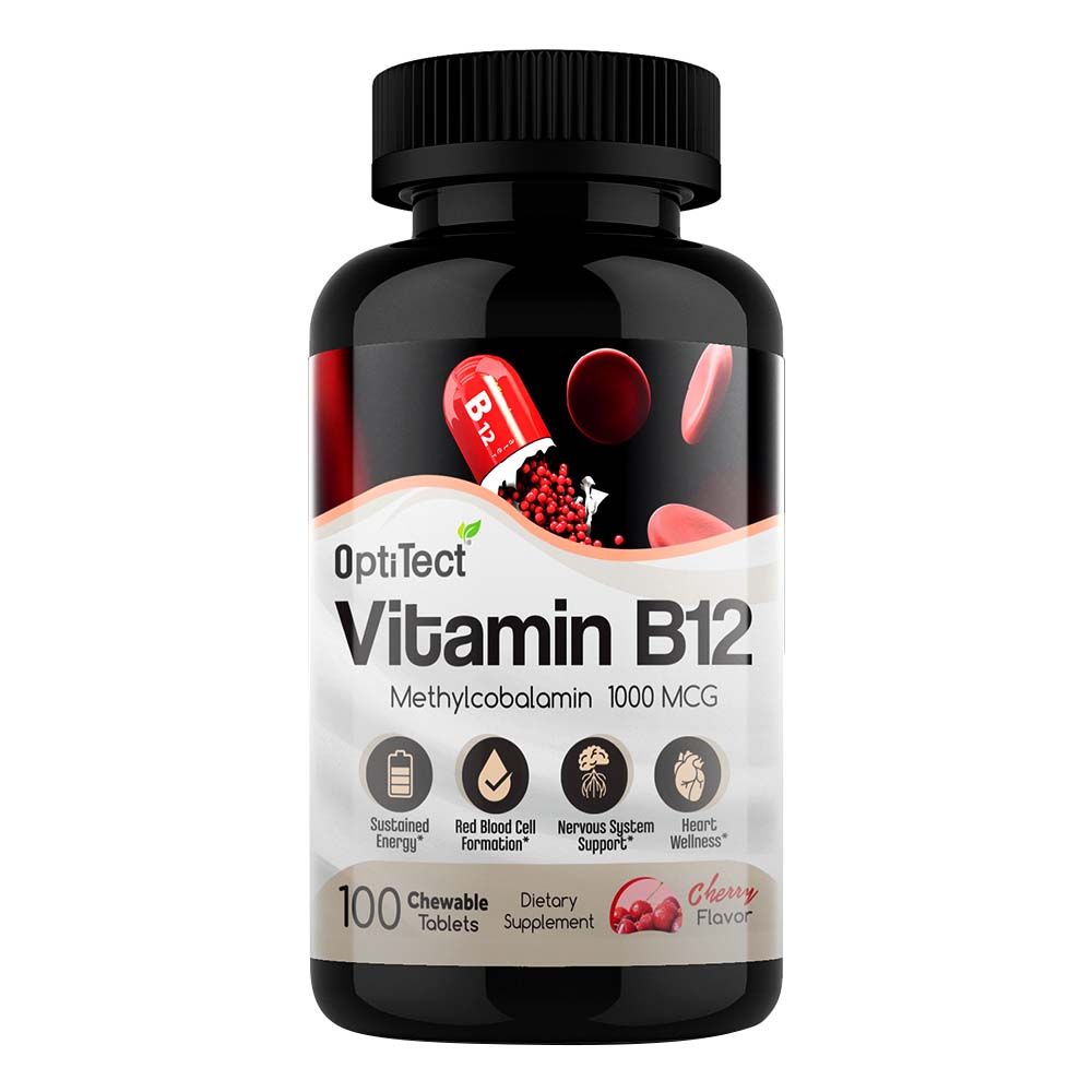 Optitect - Vitamin B12 Methylcobalamin Chewable Tablets - 1000MCG - 100's