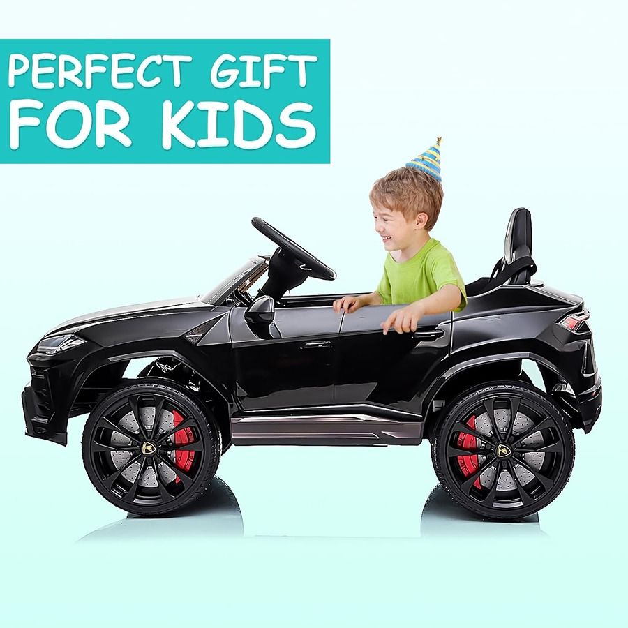 Factual Toys - Officially Licensed Lamborghini Urus Kids Electric Ride On Car 12V - Black